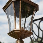 Уличный светильник Elektrostandard Virgo F черное золото 4690389064869