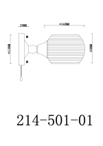 Бра Velante 214-501-01