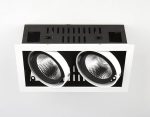 Встраиваемый светильник Ambrella Light T812 BK/CH 2*12W 4200K