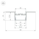 Алюминиевый профиль Arlight PLS-Lock-H19-T-Hide-2000 033693