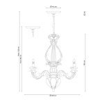 Подвесная люстра Lucia Tucci Pene 146.5 Ivory