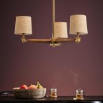 Люстра на штанге ImperiumLoft Stavra Jorgenson Beige/Dark Wood 203576-26