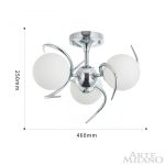 Потолочная люстра Arte Milano 271007/3C Ni