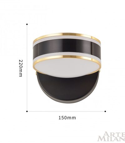 Бра Arte Milano Ferrara 277599/1B BK/GD
