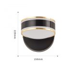 Бра Arte Milano Ferrara 277599/1B BK/GD