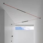 Трековый однофазный светильник Denkirs Belty linear DK5576-BK