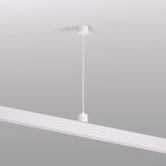 Подвод питания для подвесного монтажа трека Denkirs Smart Base TR2124-WH