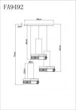 Подвесной светильник Ambrella Light Acrylica FA9492