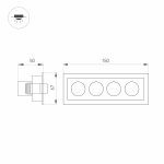 Встраиваемый светильник Arlight MS-Orient-Built-Turn-TC-S67x150-10W Day4000 037209