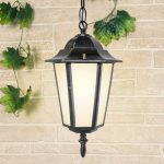 Уличный подвесной светильник Elektrostandard 1004H черное золото 4690389085703