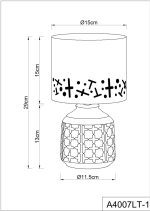 Настольная лампа Arte Lamp Bunda A4007LT-1GY