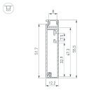 Профиль Arlight PLINTUS-H55-2000 ANOD 046389