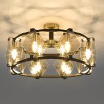 Потолочная люстра Eurosvet Aragon 60126/8 черный Smart (60116/8)