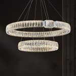 Подвесная люстра Delight Collection D8010P/2R/D800+600 silver