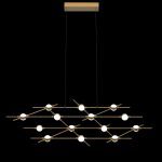 Подвесная люстра DeLight Collection Molecular MD18001067-14A black/gold