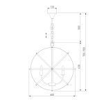 Подвесная люстра Eurosvet Santi 60139/6 золото