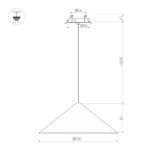 Подвесной светильник Arlight SP-MAKOTO-R300-10W Warm2700 (WH, 36 deg, 230V, TRIAC) 057218