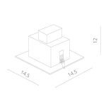 Встраиваемый светильник Arte Lamp Technika A5930PL-1WH