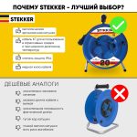 Удлинитель на металлической катушке 4-местный Stekker PRF02-31-20 20м 39785