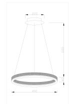 Подвесная светодиодная люстра Moderli Bona V1751-PL