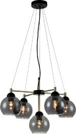 Подвесная люстра Indigo Grappoli 11029/5P Black V000215