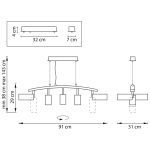 Подвесной светильник Lightstar Rullo LR735872363 (571735+214436-3+214487-2)