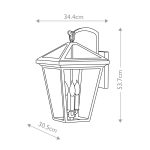 Настенный уличный светильник Hinkley Alford place QN-ALFORD-PLACE2-L-MB