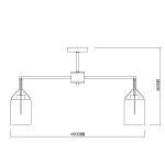 Люстра на штанге Escada Divita 688/8P