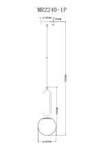 Подвесной светильник Myfar Pierre MR2240-1P