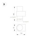 Настенный светодиодный светильник Arlight Sp-Spicy-Wall-Twin-S180X72-2X6W Day4000 033555