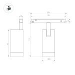 Трековый магнитный светильник Arlight MAG-ORIENT-SPOT-R35-6W Day4000-MIX (BK, 24 deg, 48V, DALI) 041880