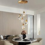 Подвесной светильник Delight Collection Crystal rock MD-020B-5 gold