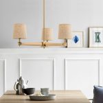 Люстра на штанге ImperiumLoft Stavra Jorgenson Beige/Dark Wood 203576-26