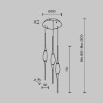 Подвесной светильник Modestyle MS.88921.3 BS