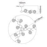Потолочная люстра MW-Light Оливия 306012709