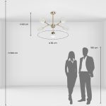 Люстра на штанге De Markt Оливия 306014006