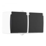 Розетка двойная с заземлением Arte Milano 309.40-2.grey