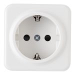 Розетка с заземлением и шторками Arte Milano 310.40-1.white