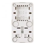 Розетка с заземлением и шторками + выключатель двухклавишный Arte Milano 310.53-1.white