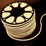 Светодиодный гибкий неон Elektrostandard 220V 9,6W 120Led 2835 IP67 односторонний теплый белый, 50 м 4690389167355