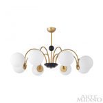 Люстра на штанге Arte Milano Napoli 312066/D940/8 BS/BK