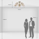 Люстра на штанге De Markt Блеск 315016105