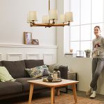 Люстра на штанге ImperiumLoft Stavra Jorgenson Beige/Light Wood 203573-26