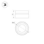 Насадка с фиксированным углом Arlight LGD-ARTIFACT-LENS-R65 (BK, 40 deg) (Металл) 057127