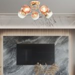 Потолочная люстра Arte Milano Amalfi 324985/5 FG+BK