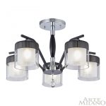 Люстра на штанге Arte Milano Napoli 332646/5 CR+BK