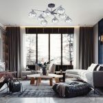 Люстра на штанге Arte Milano Napoli 339354/8 CR+BK