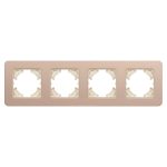 Рамка на 4 поста алюминиевая Arlight FRM-AKIRY-SFAL-4-GD 049745