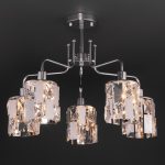Потолочная люстра Eurosvet Scoppio 10101/5 хром/прозрачный хрусталь Strotskis