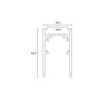 Шинопровод магнитный накладной Hesby Lighting ElDeko HSBL_0051